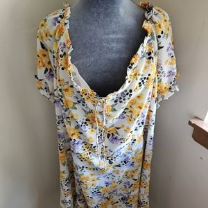 City chic flirty floral dress size 24 NWT